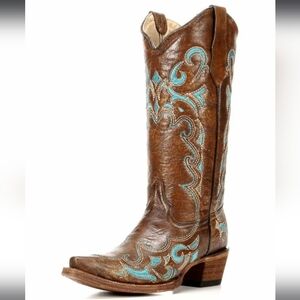 Circle G by Corral Cowhide Snip Toe Boot